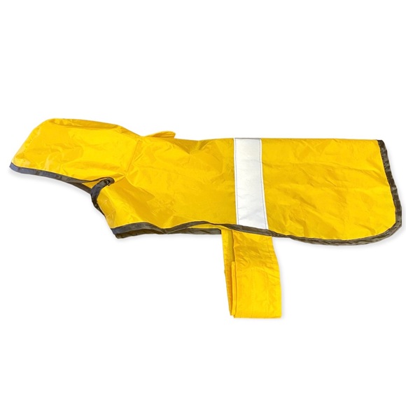 Heart to Tail Other - Heart to Tail dog rain jacket cover up yellow reflective Velcro size Medium